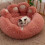 Calming Donut Dog Bed - Soft Faux Fur Cat Bed - Machine Washable 9