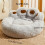Calming Donut Dog Bed - Soft Faux Fur Cat Bed - Machine Washable 5