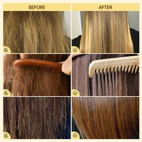 Professional Keratin Hair Mask Smoothing and Straightening Treatment for Soft Silky Hair