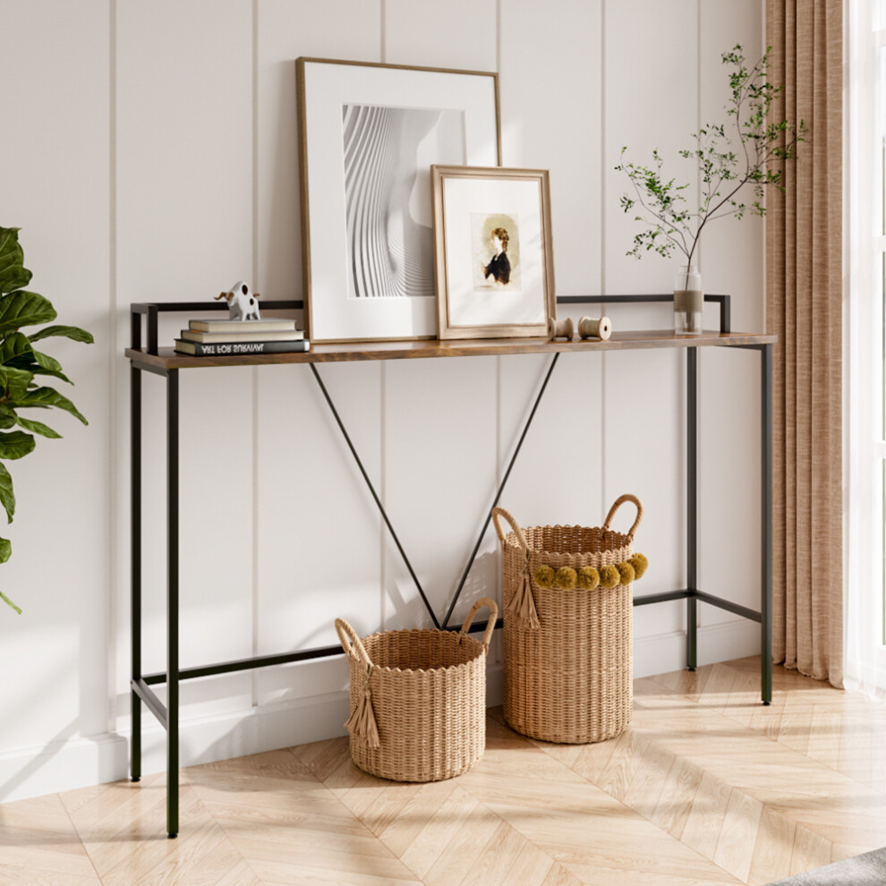 Slim Rustic Console Table