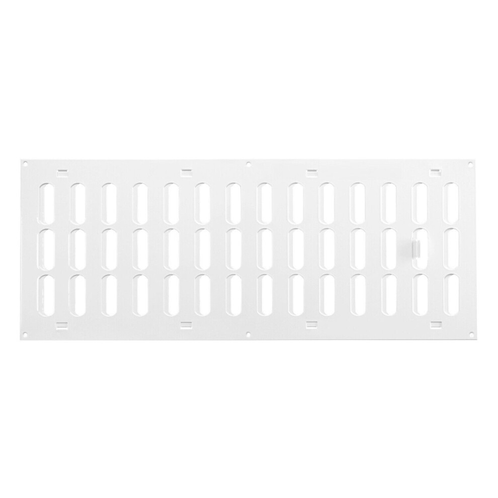 White Metal Air Vent Grille 500Mm X 200Mm 5056517972311