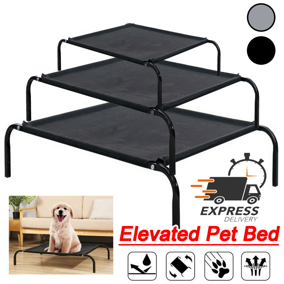 (L:114*76*15CM) Elevated Dog Bed Raised Dog Bed Outdoor Raised Pet Cot Cooling Mat Dog Pet Bed Dogs Camping Bed Washable Breathable Mesh