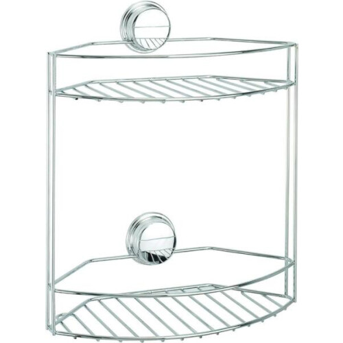 Croydex Two Tier Basket Chrome Plated Mild Steel Rust Free Stick 'N ...