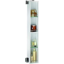 Croydex 1200 mm Ottawa Stainless Steel Spinning Cabinet with Mirror and Shelves