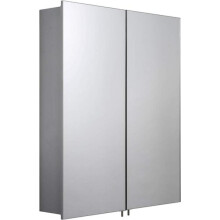 Croydex Warwick Double Door Illuminated Cabinet with LED Lighting Shaver Socket
