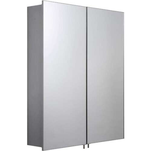 Croydex Croydex Warwick Double Door Illuminated Cabinet with LED Lighting Shaver Socket