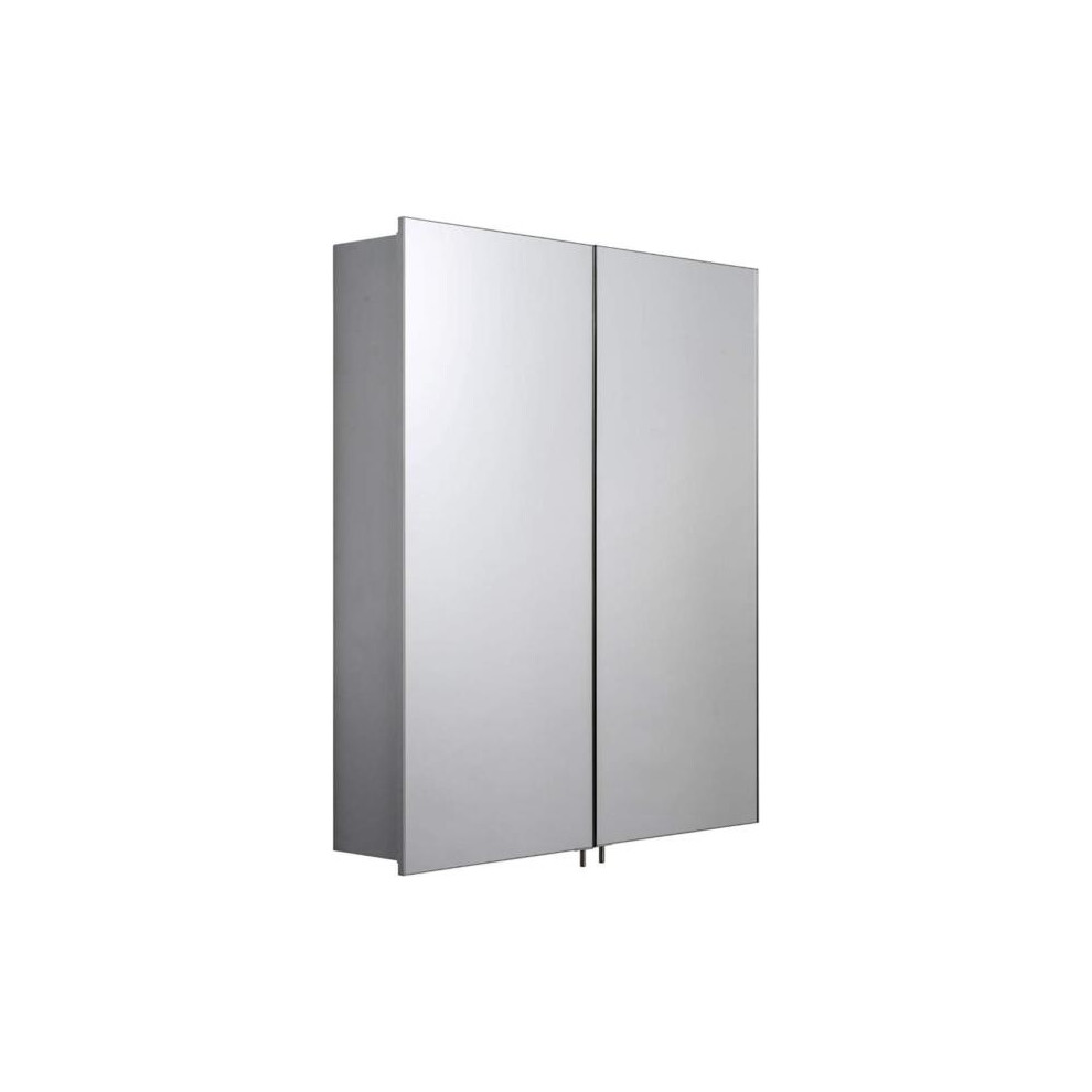 Croydex Warwick Double Door Illuminated Cabinet With Led Lighting Shaver Socket