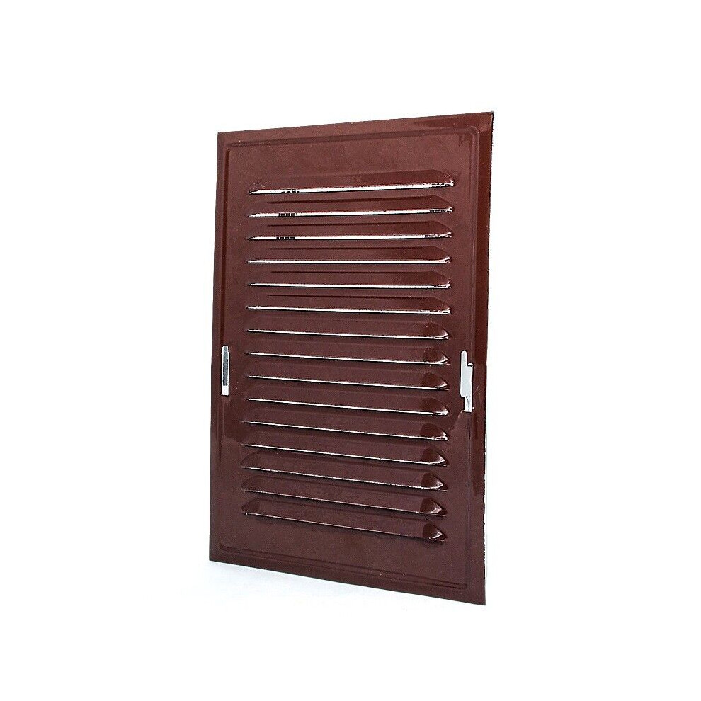 Brown Metal Air Vent Grille 164Mm X 230Mm 5056517972427