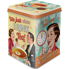 Tea and Cookies Nostalgic Art Storage Tin Box Gift
