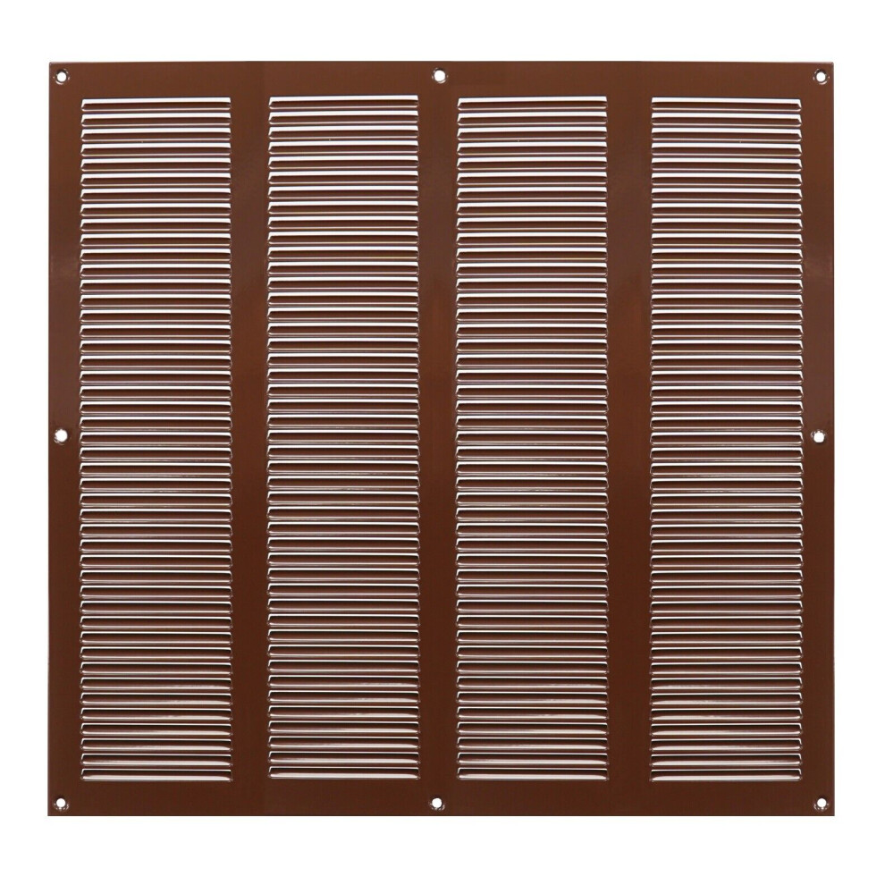 Brown Metal Air Vent Grille 400Mm X 400Mm 5056517972489