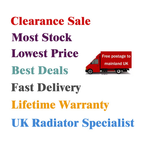 AICA Clearance Sale Straight Bathroom Radiator Black 800x450mm 2