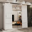 (White, 150) Dubna Double Mirror Sliding Door Wardrobe 3