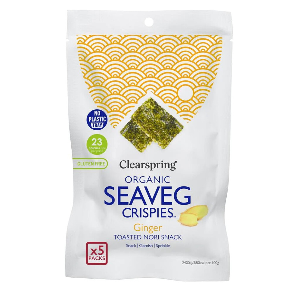 Clearspring Ltd . Organic Seaveg Crispies Multipack - Ginger 20G