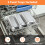 Costway 450 W Portable Serving Tray Electric Warming Tray Buffet Server 7.5L 8