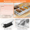 Costway 450 W Portable Serving Tray Electric Warming Tray Buffet Server 7.5L 4