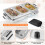 Costway 450 W Portable Serving Tray Electric Warming Tray Buffet Server 7.5L 7
