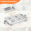 Costway 450 W Portable Serving Tray Electric Warming Tray Buffet Server 7.5L 6