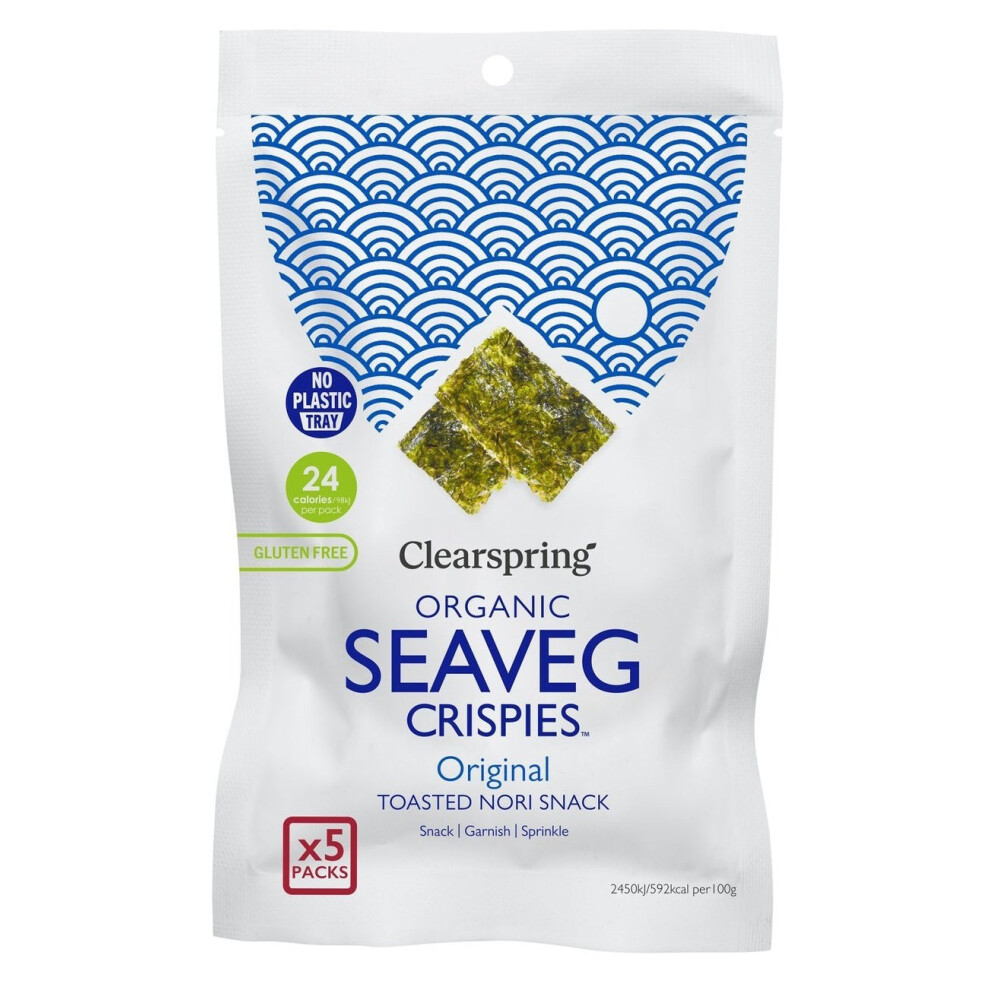 Clearspring Ltd . Organic Seaveg Crispies Multipack - Original 20G