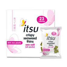 Itsu Crispy Seaweed Thins Sea Salt Multipack Trayless 4 x 5g