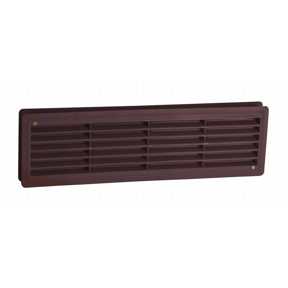 Bathroom Door Brown Air Vent Grille 458Mm X 135Mm 5056517972540