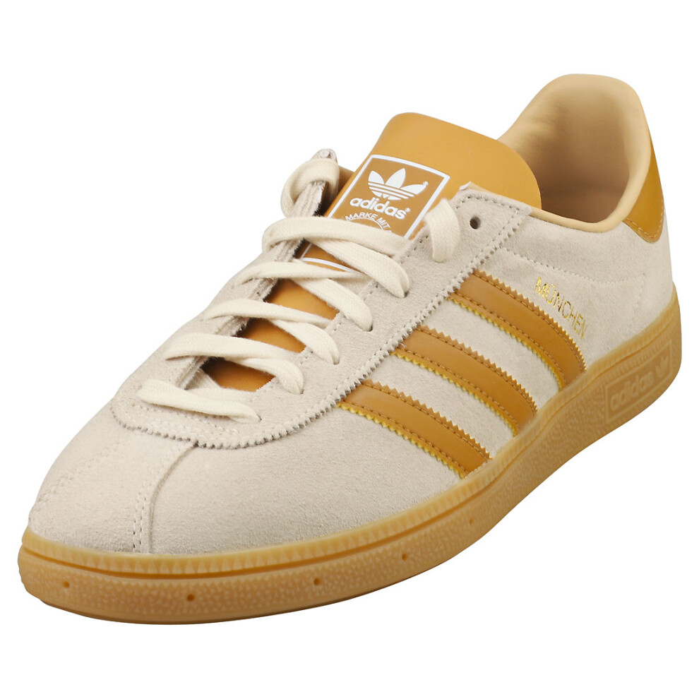 adidas Munchen Mens Casual Trainers in Cream White Mesa Gum - 11.5 UK