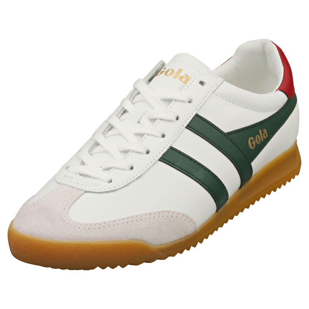 (11) Gola Torpedo Mens Fashion Trainers in White Green Red