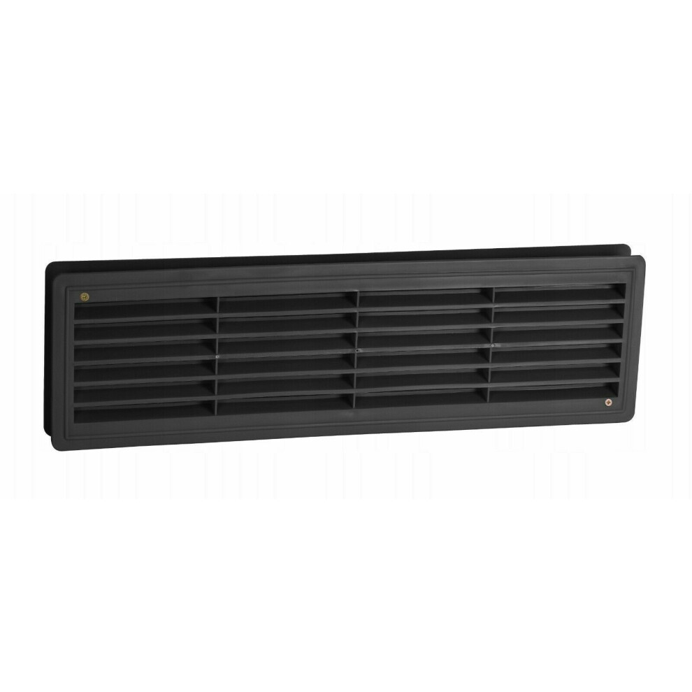 Bathroom Door Black Air Vent Grille 458Mm X 135M 5056517972670
