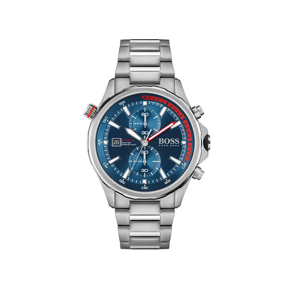 HUGO BOSS WATCH 1513823 Mens Watch Wristwatch Blue Dial Chronograph