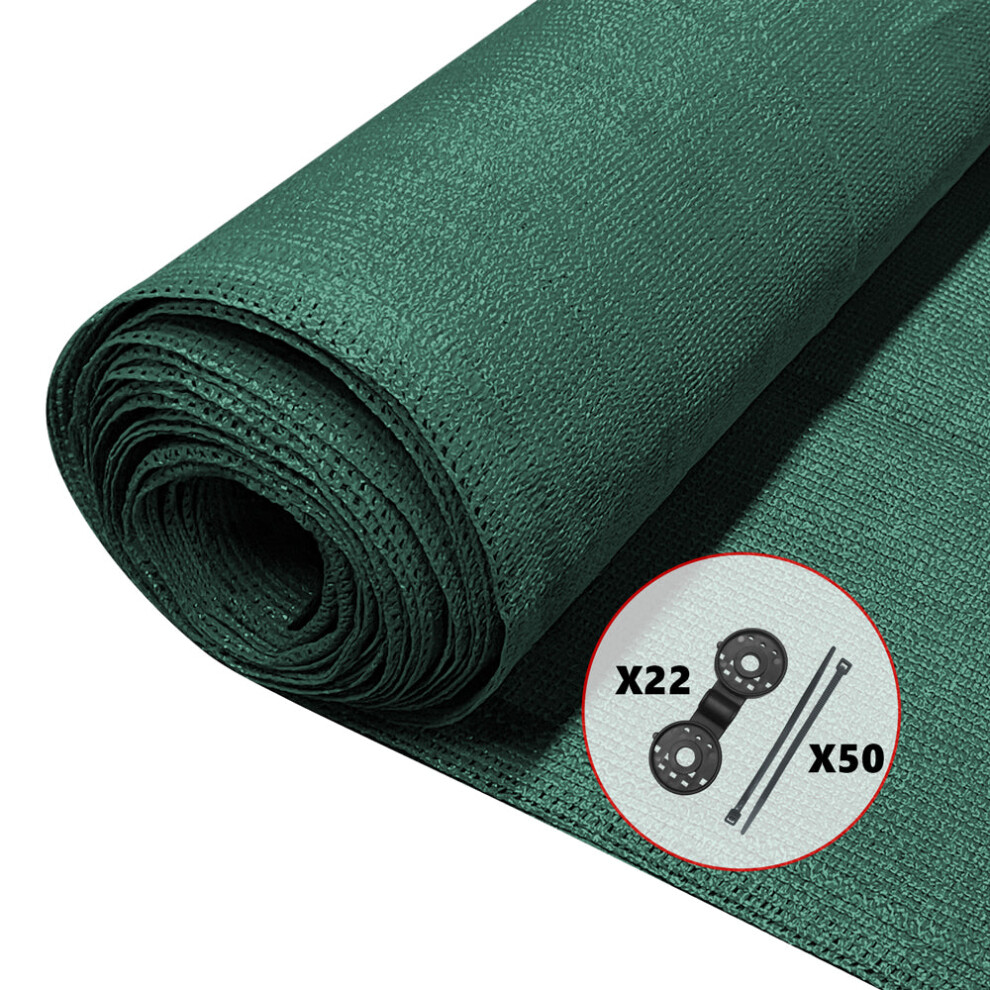 VOUNOT 1.5x10m Privacy Netting 150 g/m² HDPE Shading Net, 85% Shading Rate, Green