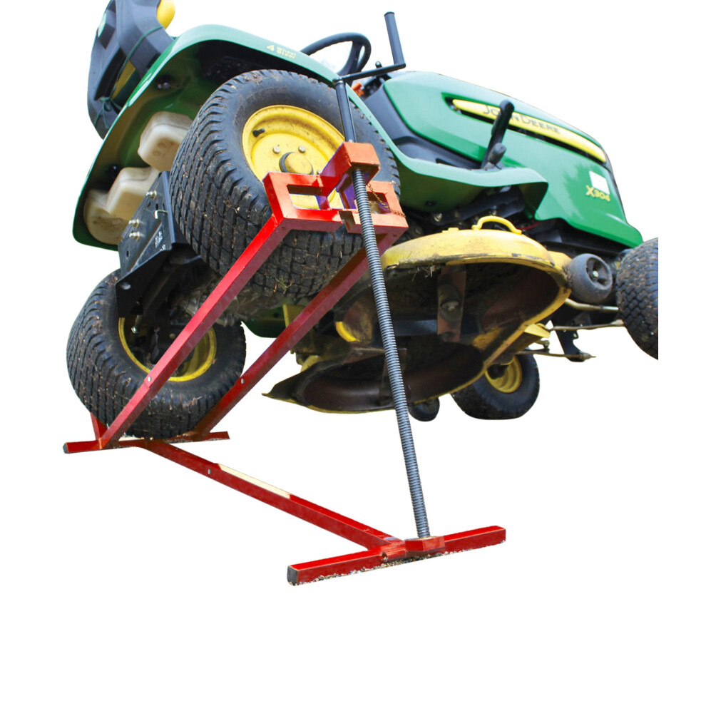 Vounot Lifter For Lawn Mowers, Garden Tractor Jack, Weight Capacity 900Lbs, Red