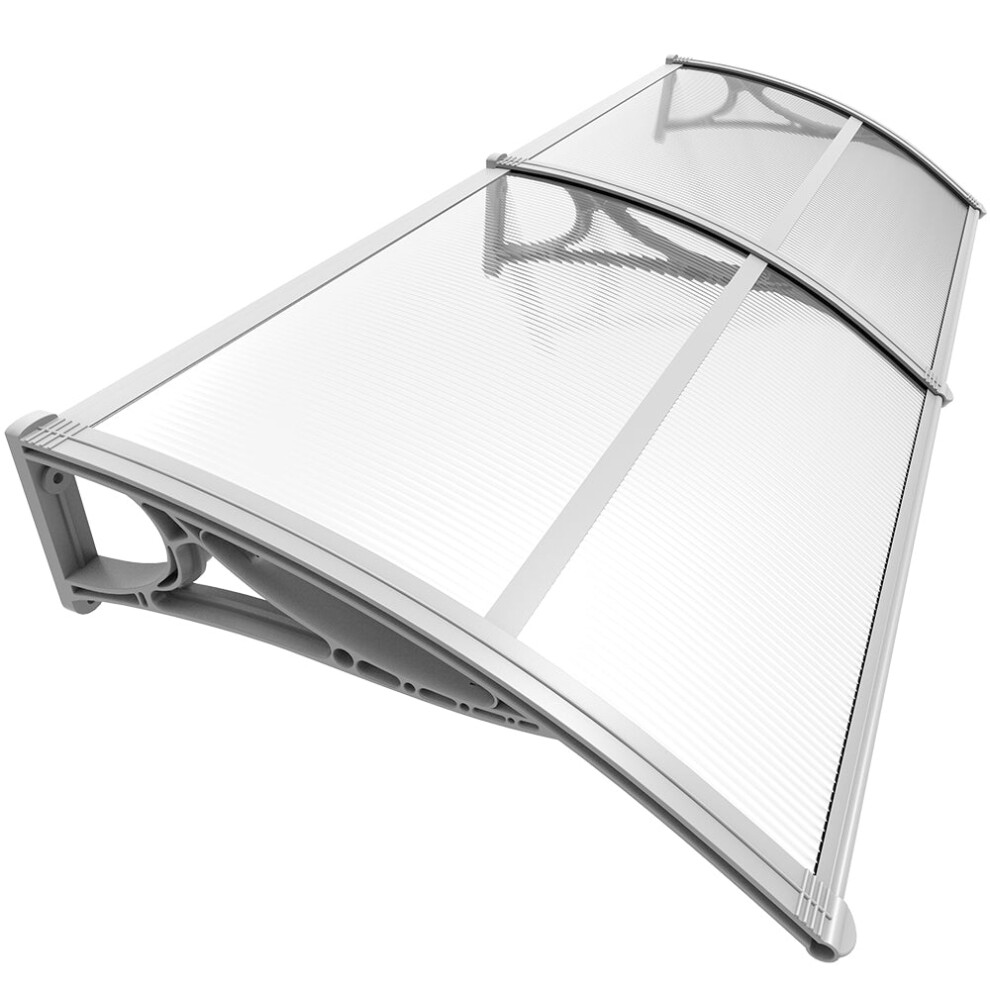 Vounot 200X80cm Front Door Canopy Porch Outdoor Awning, Patio Rain Shelter 6973424411445