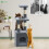 Vounot VOUNOT Cat Tree 88cm with Rope Scratching Platform, Grey 8
