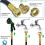 VOUNOT Flexible Garden Hose 100FT, 10 Modes Black 5