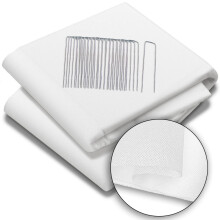 VOUNOT Garden Fleece 50gsm Horticultural Fleece Plant Winter Protection Cover With 20 Pegs1.5x20M