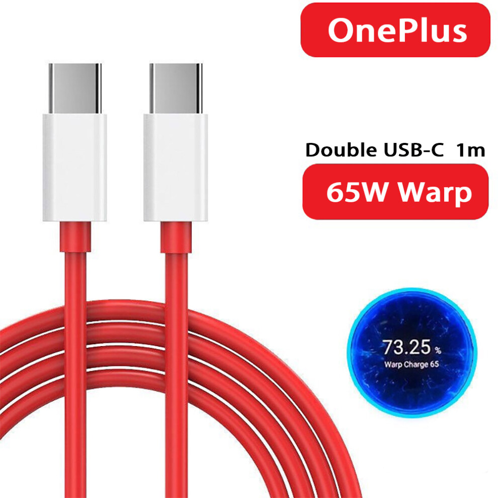 (USB-C to USB-C) Oneplus Warp Charge 65W USB-C Cable 1M