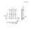 AICA Clearance Sale Oval Column Radiator Single White 600x413mm 3