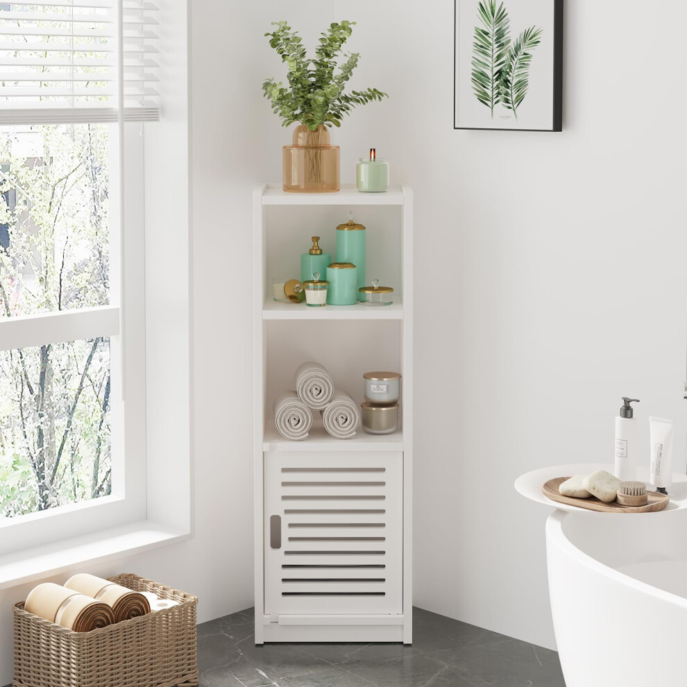(Small Door) 3 Tier Bathroom Kicthen Floor Cabinet