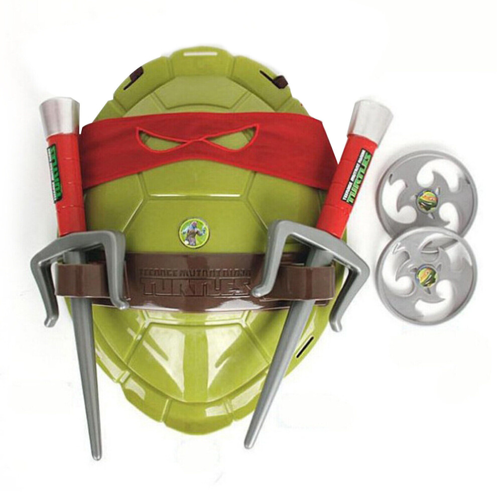 (Red) Bulk Kids Boys Teenage Mutant Turtles Party Costume Back Shell Mask Toy UK STOCK