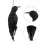 1/2X Realistic Hanging Dead Crow Decoy Lifesize Extra Large Black Feathered Crow 6
