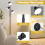 Casart Modern 3-Light LED Floor Lamp Rotary Dimmer Switch W/ 3 Angle 6