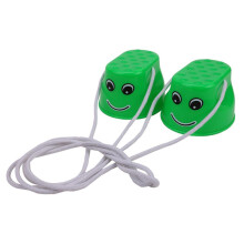 (Green) 2pcs/set Kids Balance Training Jumping Stilts Toys Outdoor Game Balance Shoes