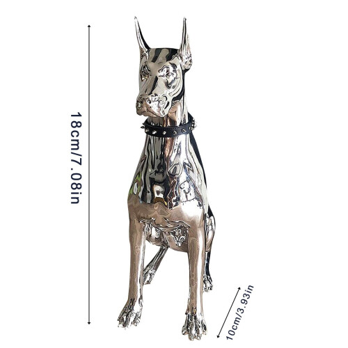 Dobermann Hund Kunst Tier Statuen Figur Zimmerdekoration 2