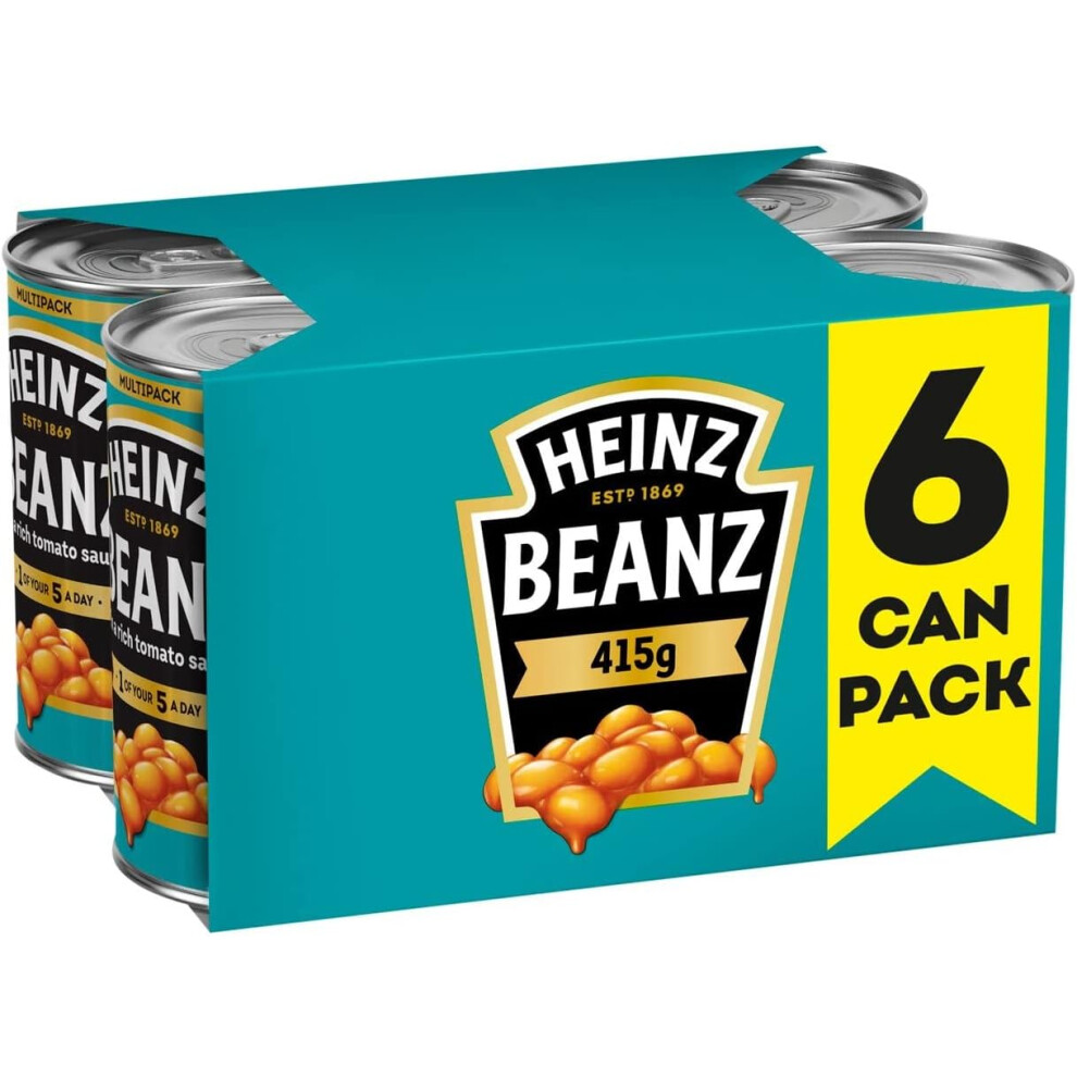 Heinz Baked Beanz, 415 g (Pack of 6) UK