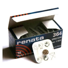 1 x Renata 364 Swiss Made Lithium Coin Cell Battery SR621SW