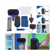 (8 PIEZAS) Juego profesional de rodillos para pintura y brochas decorativas