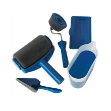 (CONJUNTO DE 5 PIEZAS) Set profesional de rodillo de pintura y brochas para decoración