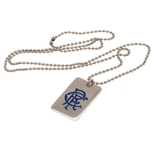 Rangers Enamel Crest Dog Tag and Chain 1