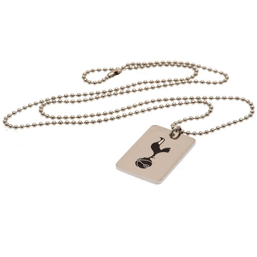Tottenham Hotspur Enamel Crest Dog Tag and Chain 1