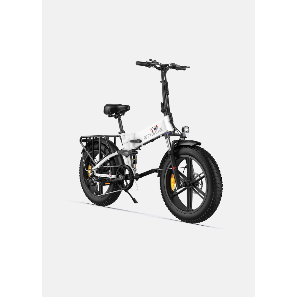 (White) ENGWE ENGINE X 250w Folding Electric Bike