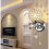 2 Stück Moderne Stil Wandlampe Kristall Wandlicht Halter mit Power Pull Schalter Kristall Wandleuchte 5